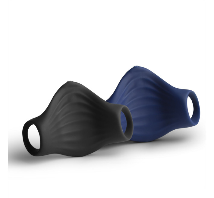 Мастурбатор Rocks Off Palm Black, петлі для пальців, 10 режимів