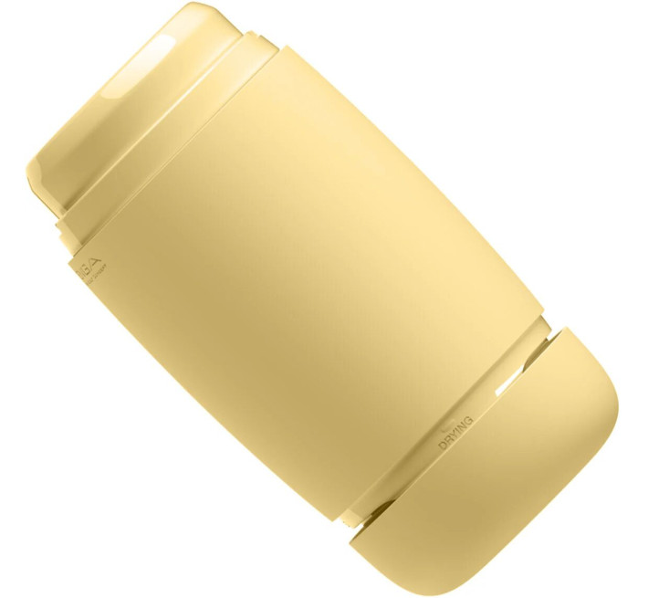 Мастурбатор TENGA PUFFY Custard Yellow, ультрамягкий материал, многоразовый, сквозной