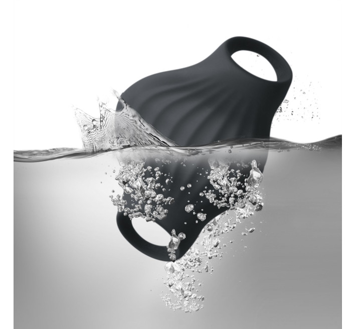 Мастурбатор Rocks Off Palm Black, петлі для пальців, 10 режимів