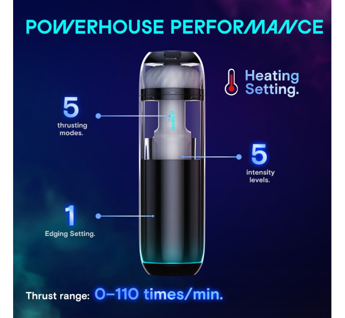 Смарт-мастурбатор Kaotik Labs The Cocoon, режим edging, пульсации, подогрев до 42 °C