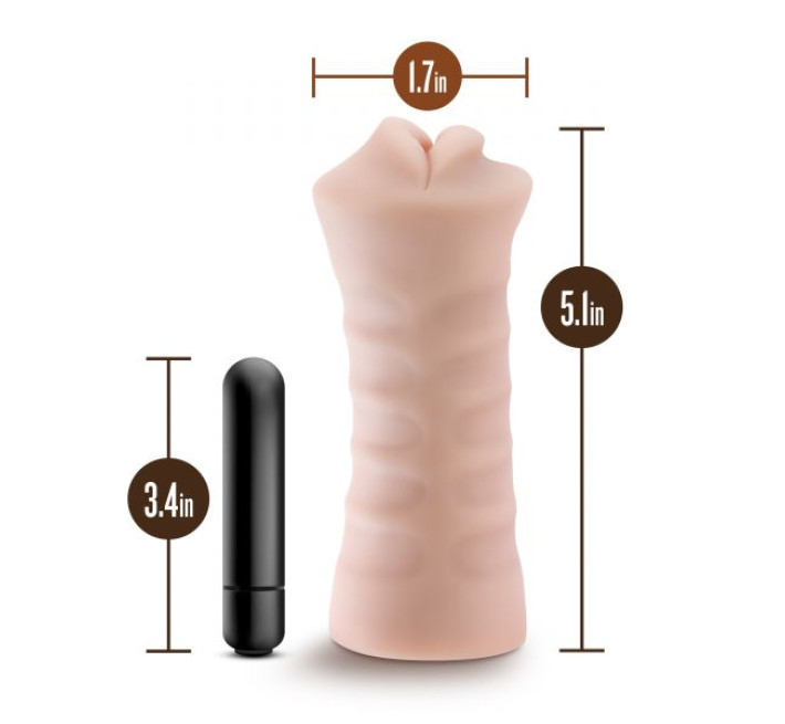 Мастурбатор с вибрацией Blush M For Men Angie Vanilla