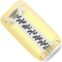 Мастурбатор TENGA PUFFY Custard Yellow, ультрамягкий материал, многоразовый, сквозной Мастурбатор TENGA PUFFY Custard Yellow, ультрамягкий материал, многоразовый, сквозной