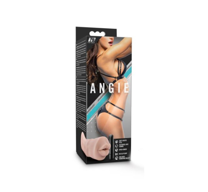 Мастурбатор с вибрацией Blush M For Men Angie Vanilla