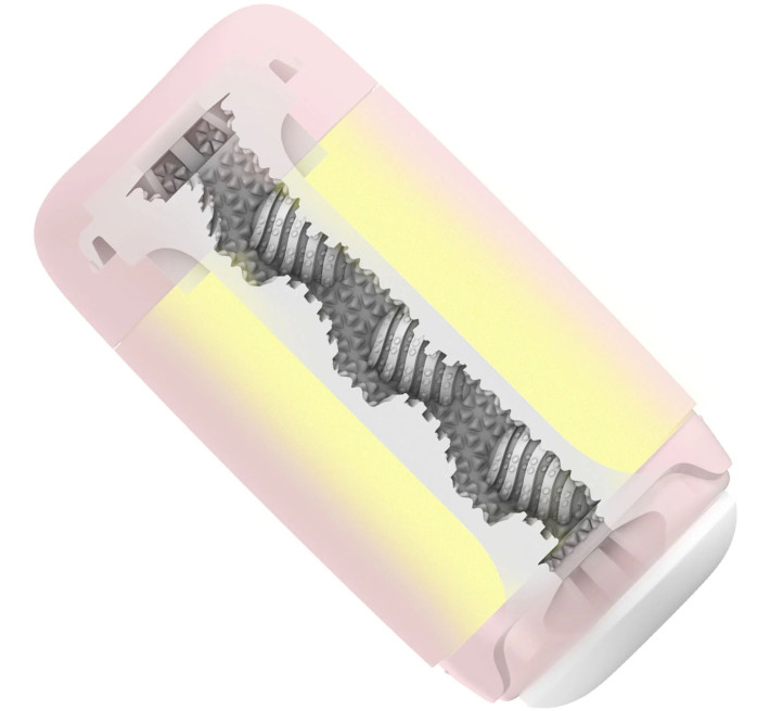 Мастурбатор TENGA PUFFY Strawberry Pink, ультрам’який матеріал, багаторазовий, наскрізний