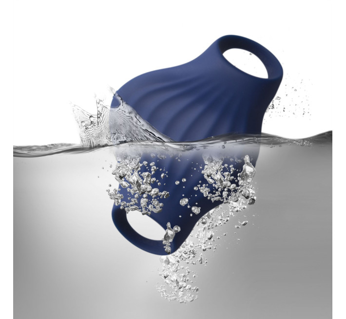 Мастурбатор Rocks Off Palm Blue, петли для пальцев, 10 режимов