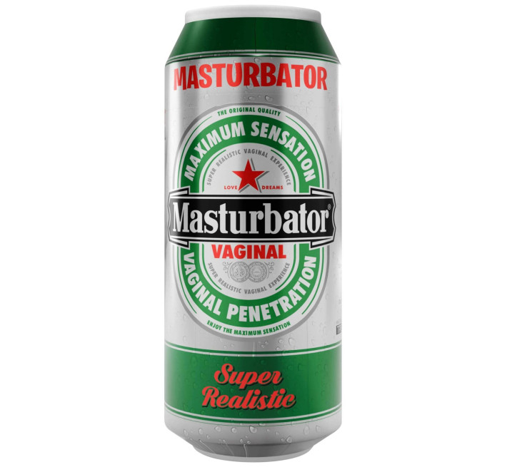 Мастурбатор-вагіна Alive Heineken Vagina II у вигляді банки пива