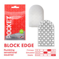 Мастурбатор TENGA Pocket Block Edge Мастурбатор TENGA Pocket Block Edge