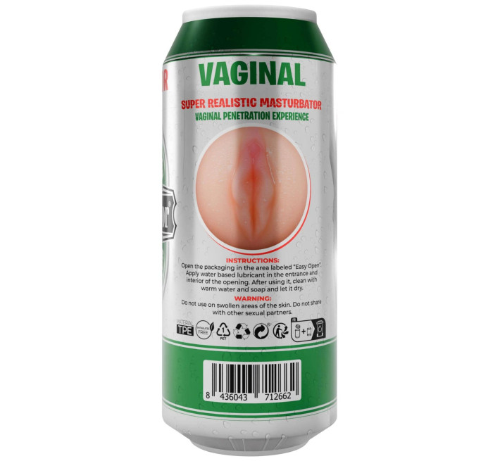 Мастурбатор-вагіна Alive Heineken Vagina II у вигляді банки пива