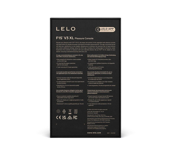 Смарт-мастурбатор LELO F1S V3 XL Teal, увеличенный, 2 мотора, 8 режимов, стимуляция звуковыми волнами