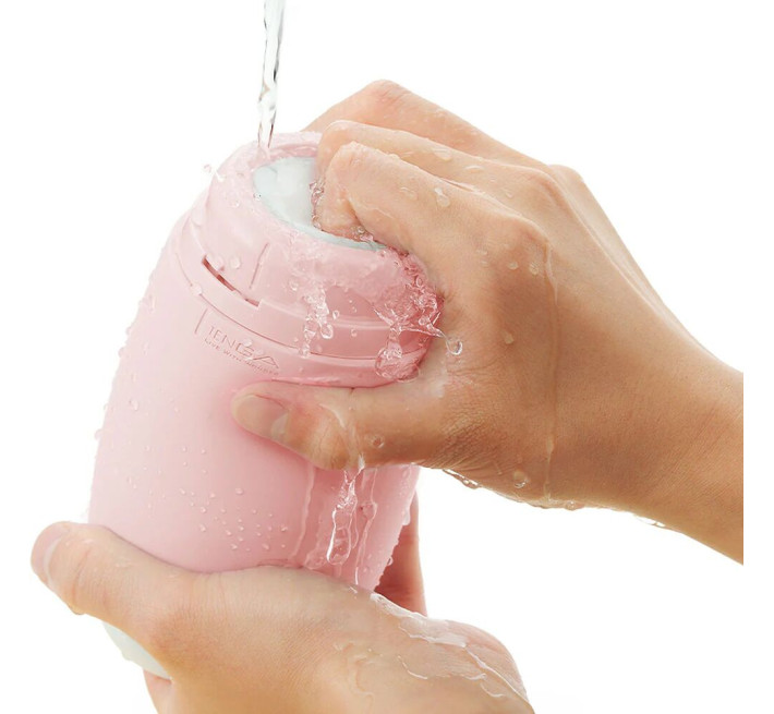 Мастурбатор TENGA PUFFY Strawberry Pink, ультрам’який матеріал, багаторазовий, наскрізний