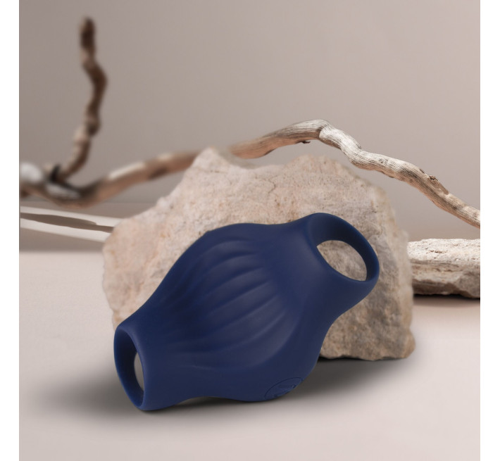 Мастурбатор Rocks Off Palm Blue, петли для пальцев, 10 режимов