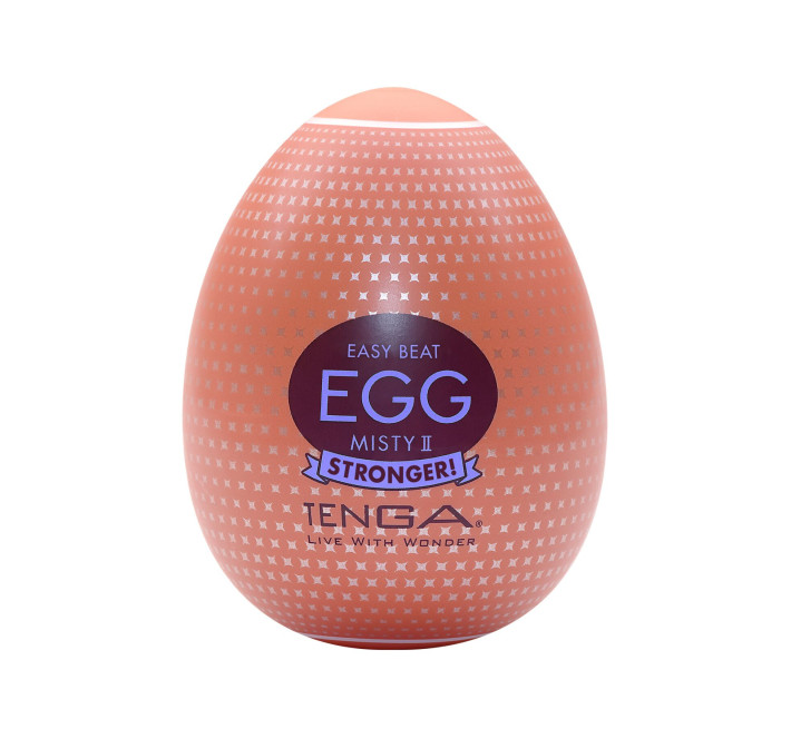 Мастурбатор-яйце Tenga Egg Misty II, щільний TPE, пробник лубриканту 5 мл