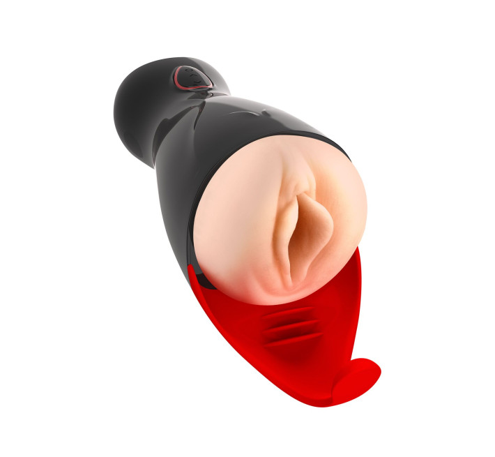 Премиум-вибромастурбатор Real Body - Real Sucking Pussy 2, всасывание, звук, стимуляция промежности