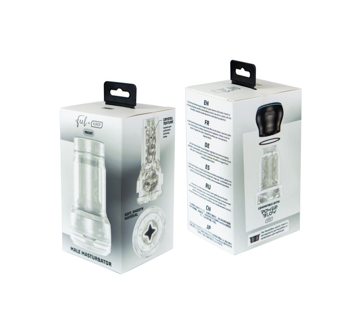 Мастурбатор Kiiroo Feel Pocket Crystal совместим с PowerBlow