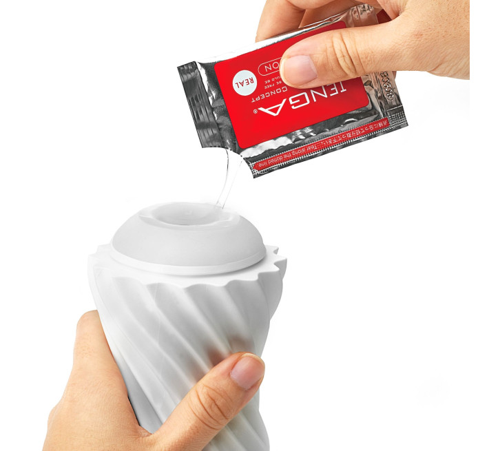 Мастурбатор Tenga FLEX Silky Білий