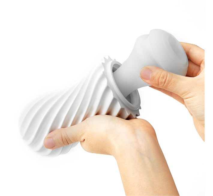 Мастурбатор Tenga FLEX Silky Білий