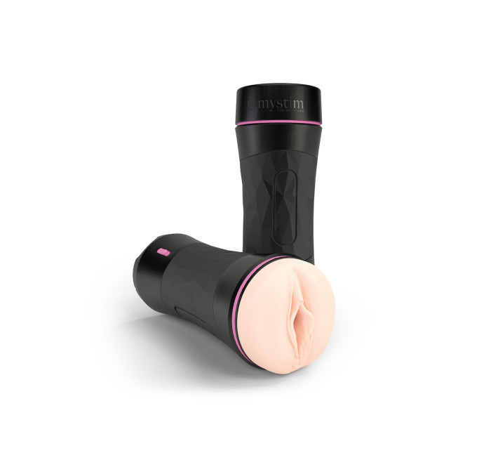 Мастурбатор-вагіна Mystim O(h) PUSH ME Vagina, можна стискати та регулювати вакуум