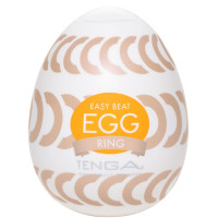 Мастурбатор-яйце Tenga Egg Ring з асиметричним рельєфом Мастурбатор-яйце Tenga Egg Ring з асиметричним рельєфом