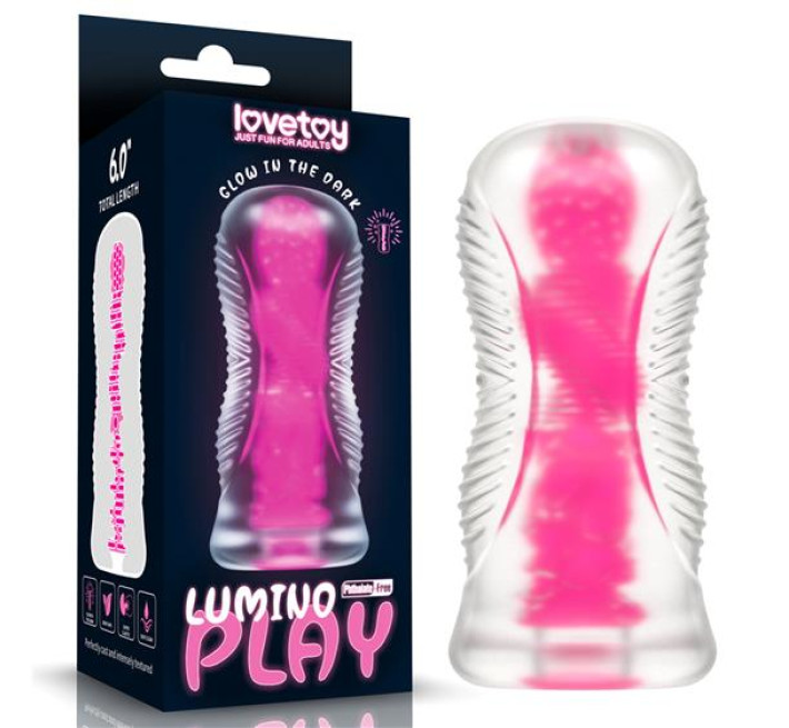 Мастурбатор LoveToy Lumino Play Masturbator Pink Glow 6"