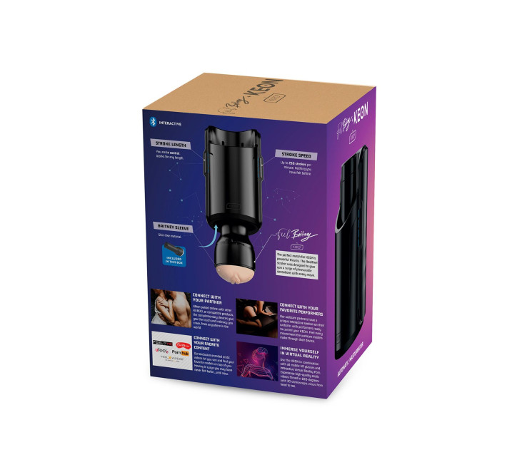 Интерактивная секс-машина для мужчин Kiiroo Keon Kombo Set с мастурбатором Feel Britney