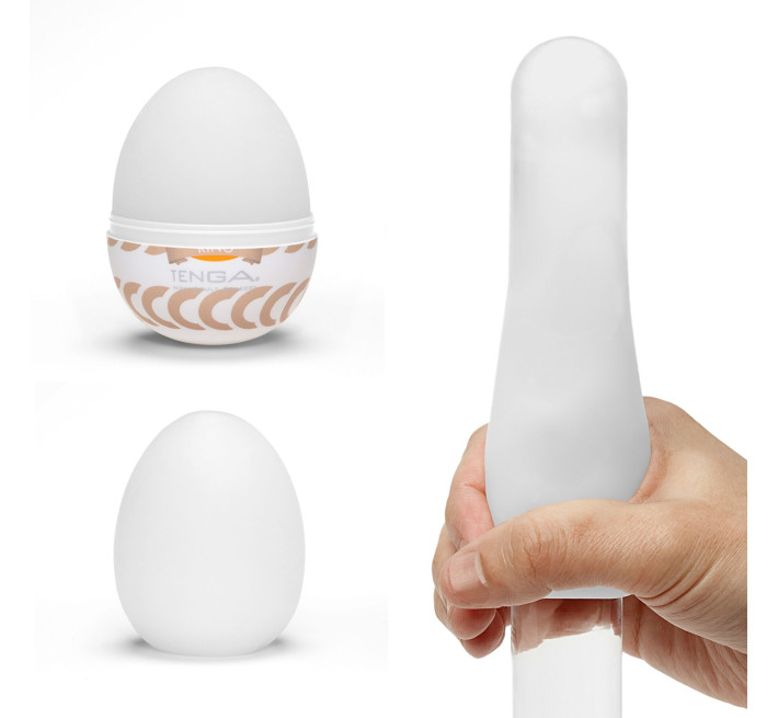 Мастурбатор-яйце Tenga Egg Ring з асиметричним рельєфом