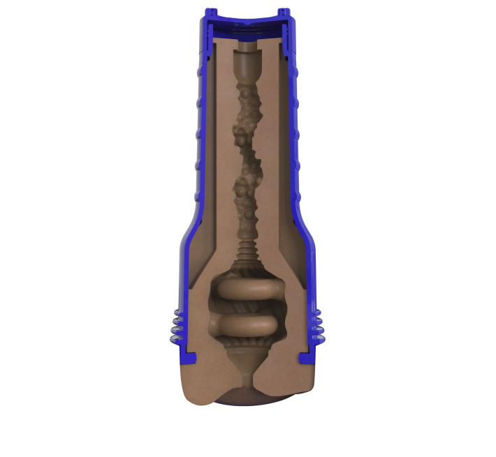 Мастурбатор-попка Fleshlight Boost Blast Female Medium Dark Flesh, плаваючі кільця Turbo Tech