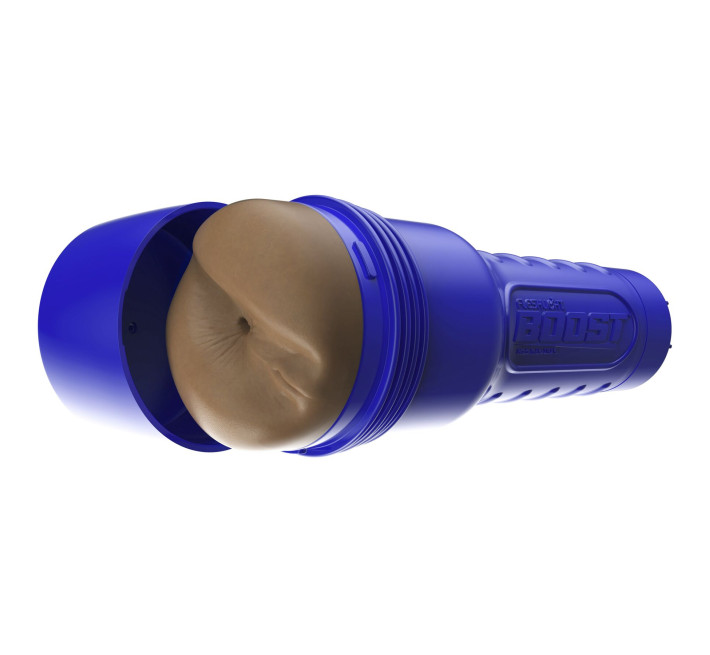 Мастурбатор-попка Fleshlight Boost Blast Female Medium Dark Flesh, плаваючі кільця Turbo Tech