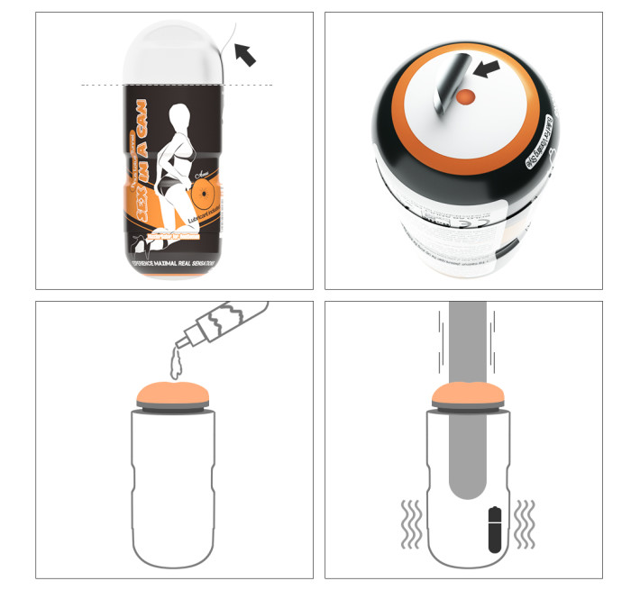 Мастурбатор LoveToy Sex In Can Canus Lotus Tunnel Vibrating