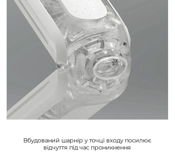 Мастурбатор Tenga Flip Zero Gravity White, змінна інтенсивність стимуляції, розкладний