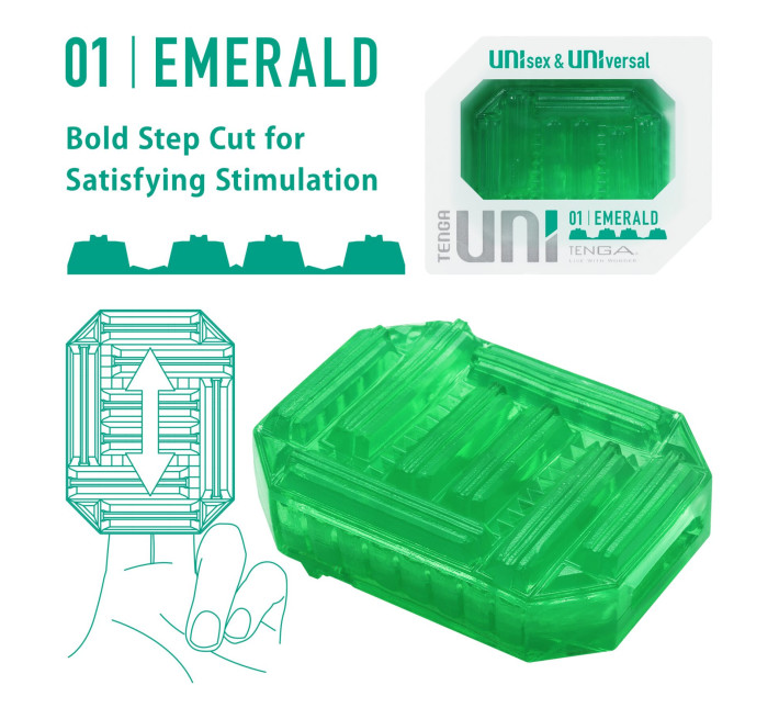 Стимулятор для ерогенних зон Tenga UNI Emerald