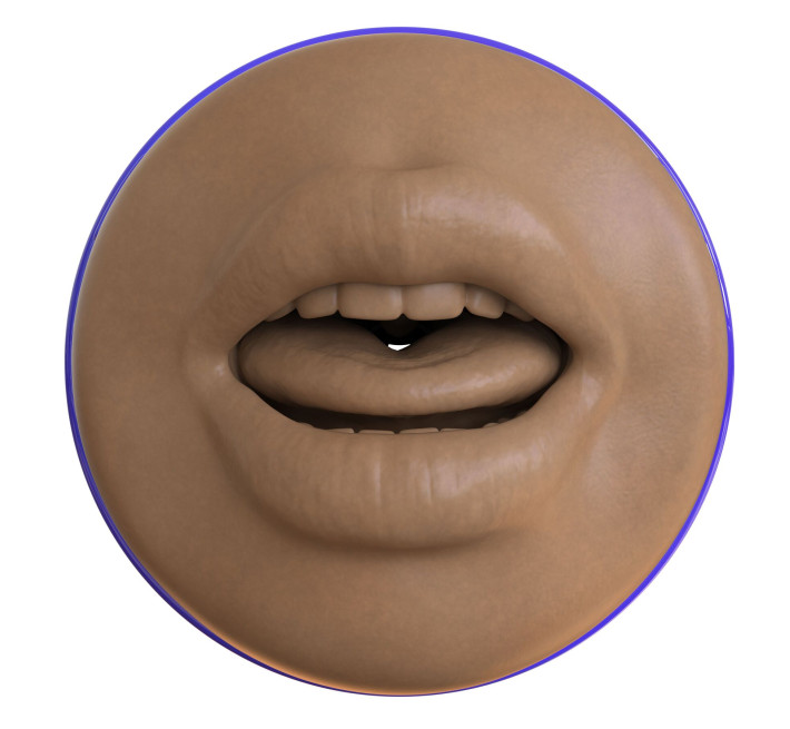 Мастурбатор-ротик Fleshlight Boost Blow Medium Dark Flesh, плаваючі кільця Turbo Tech