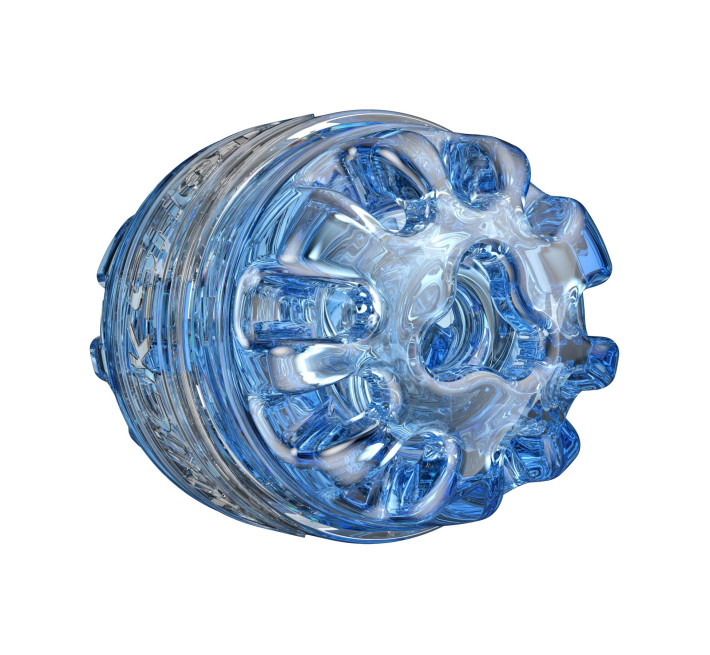 Мастурбатор Fleshlight Quickshot Turbo Blue Ice, компактний, чудово для пар і мінету