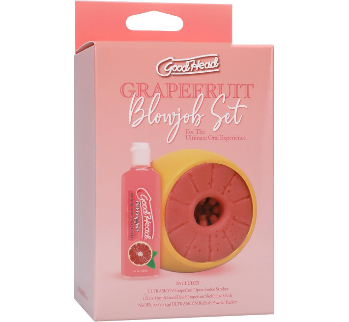 Набір для мінету Doc Johnson GoodHead Grapefruit Blowjob Set - Yellow