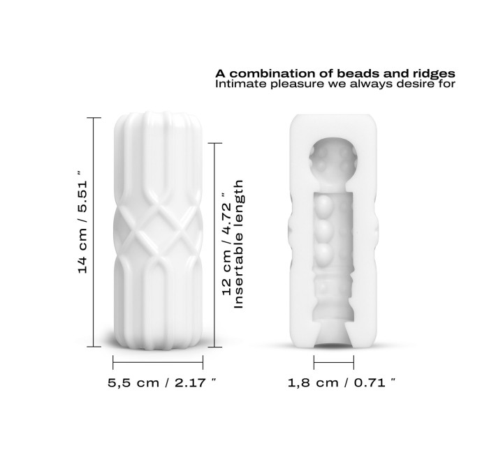 Мастурбатор Dorcel Cup Regular, ультрамягкий, необычная внутренняя текстура