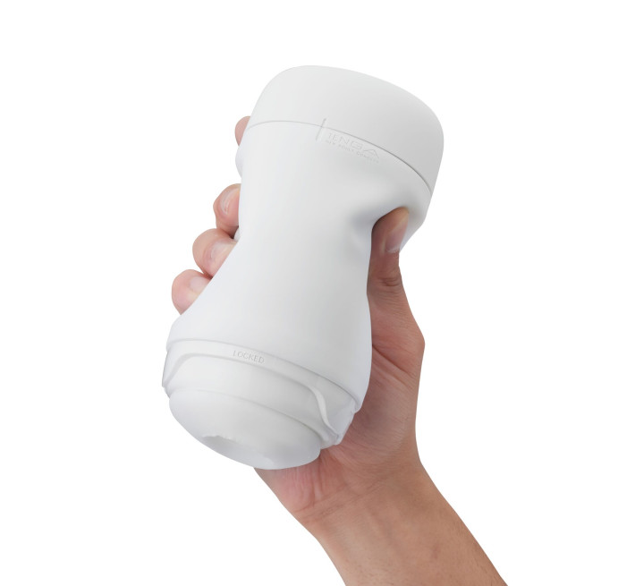 Мастурбатор TENGA PUFFY SUGAR WHITE, ультрамягкий материал, многоразовый, сквозной