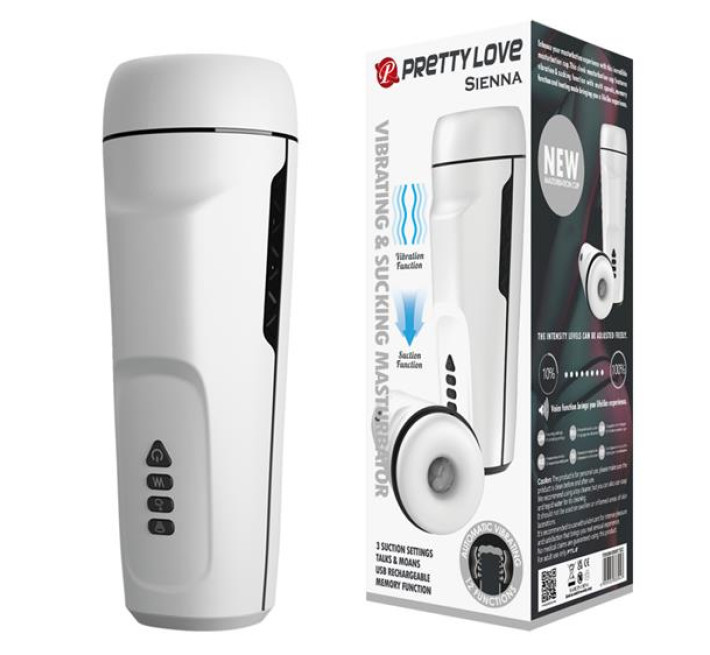 Мастурбатор Pretty Love Sienna Vibrating & Sucking Masturbator