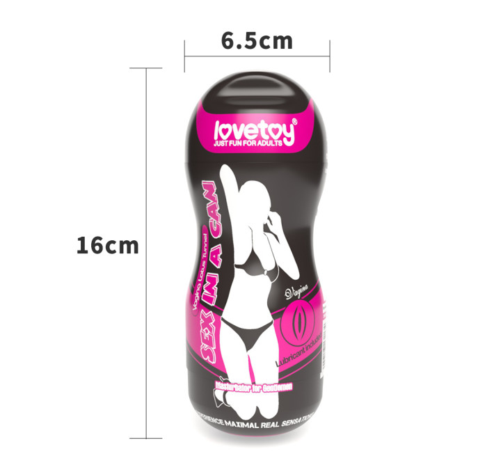 Мастурбатор LoveToy Sex In Can Vibrating Vagina Tunnel