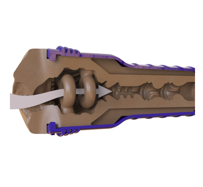 Мастурбатор-вагіна Fleshlight Boost Bang Medium Dark Flesh, плаваючі кільця Turbo Tech