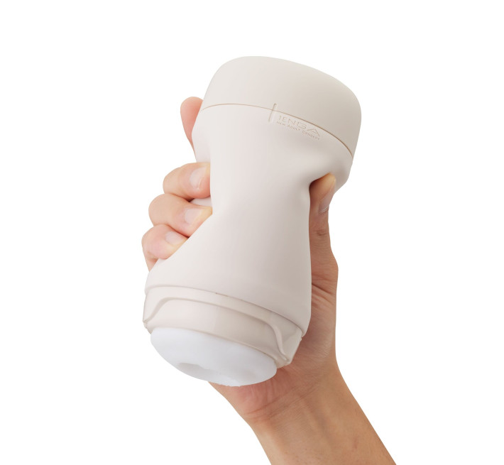 Мастурбатор TENGA PUFFY LATTE BROWN, ультрамягкий материал, многоразовый, сквозной