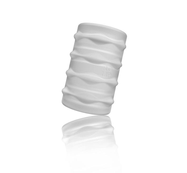 М’який мастурбатор Romp Mosh Transparent, двосторонній, наскрізний, для пар та мінету