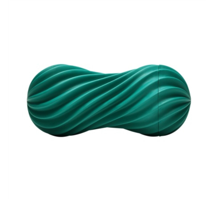 Мастурбатор Tenga FLEX Fizzy Green зі змінною інтенсивністю, можна скручувати, вакуум