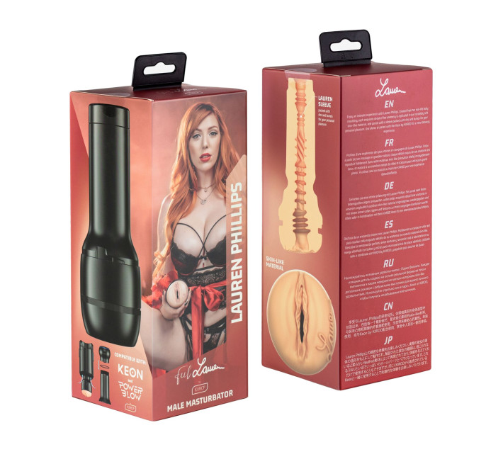 Мастурбатор Kiiroo Feel Lauren Phillips PBC совместим с PowerBlow и Keon