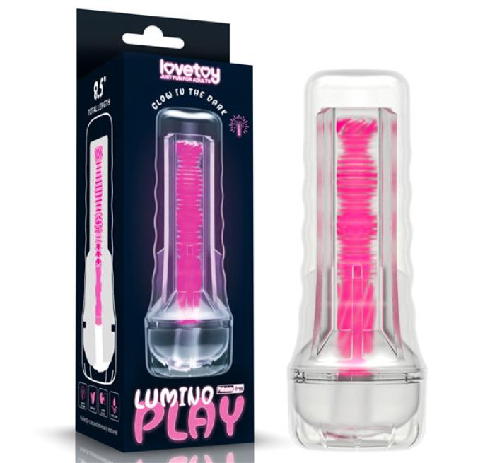 Мастурбатор LoveToy Lumino Play Masturbator Pink Glow 8.5"