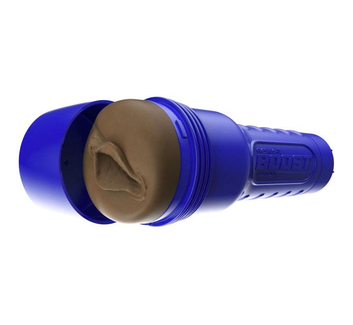 Мастурбатор-вагіна Fleshlight Boost Bang Medium Dark Flesh, плаваючі кільця Turbo Tech