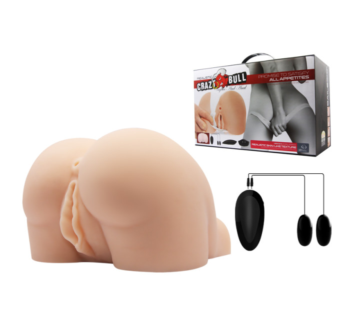 Мастурбатор вагина и анус LyBaile Crazy Bull Телесная