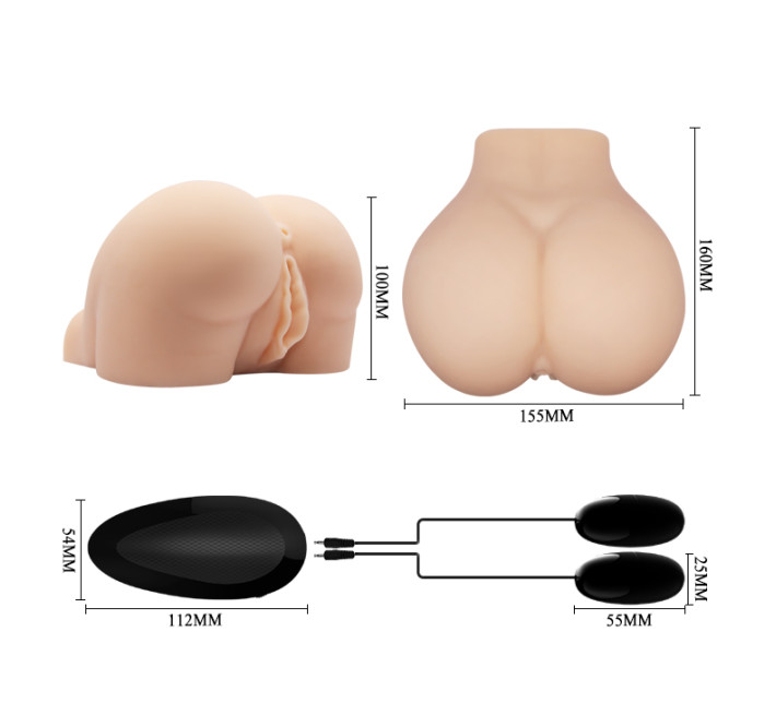 Мастурбатор вагина и анус LyBaile Crazy Bull Телесная