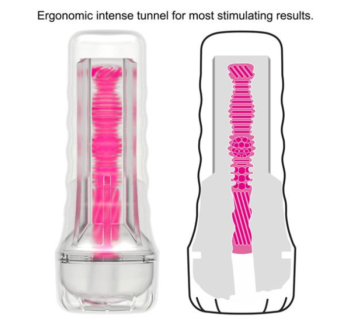 Мастурбатор LoveToy Lumino Play Masturbator Pink Glow 8.5"