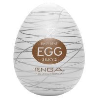 Мастурбатор-яйце Tenga Egg Silky II з рельєфом у вигляді павутиння Мастурбатор-яйце Tenga Egg Silky II з рельєфом у вигляді павутиння