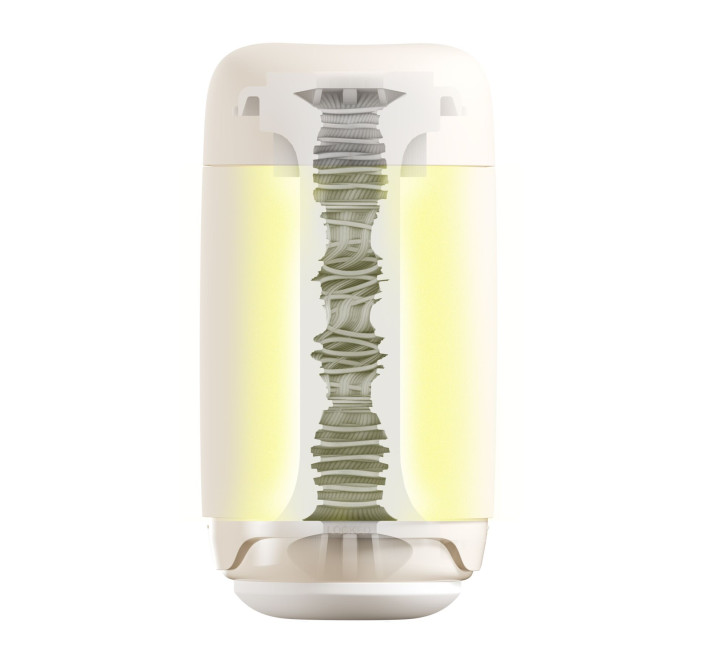 Мастурбатор TENGA PUFFY LATTE BROWN, ультрамягкий материал, многоразовый, сквозной