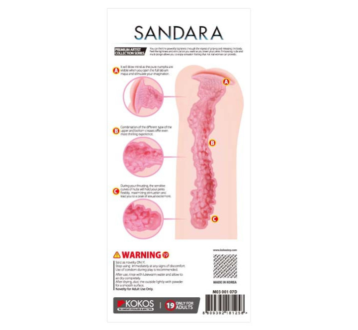 Мастурбатор Kokos Sandara DL (двошарова)